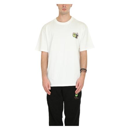 Barrow, Barrow Crazy Tee Biały, Mężczyzna, Rozmiar: S