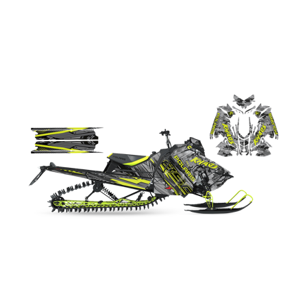SweTown Dekalkit Elys-850-Khaos-Lime - Polaris Axys 850 SKS 146 2019-2021