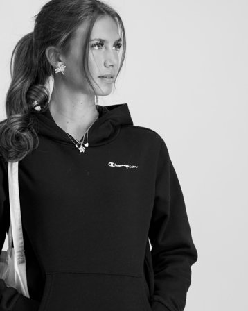 Champion Hooded Sweatshirt Schwarz Hoodies/Kapuzenpullover Mädchen - Kids Brand Store