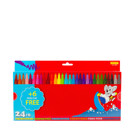 SENSE Fiberpennor 30-Pack Bonus Pack Skapa & pyssla ONESIZE