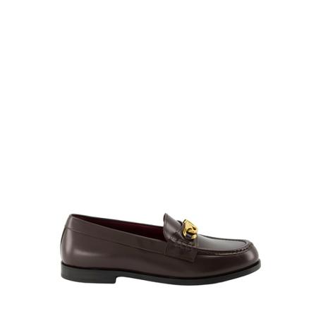 Valentino Garavani, VLogo Chain Loafers Bruin, Heren, Maat:42 EU
