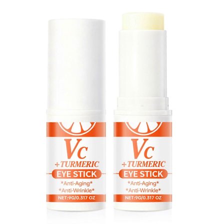 VC Gurkemeie Øyestift, Lumibalm for poser under øynene, Øyebalsamstift mot rynker, Fuktighetsgivende for mørke ringer, Puffyhet og poser Reduserer 