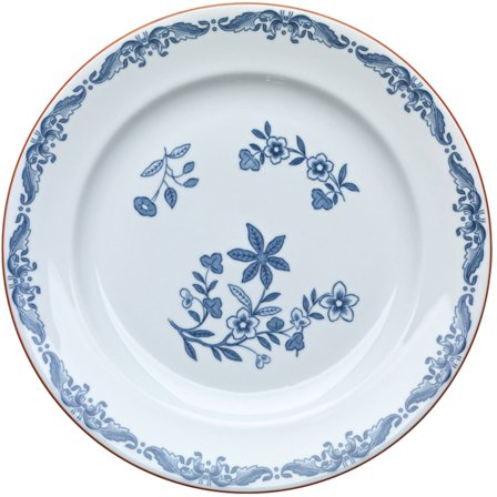Rörstrand Ostindia Tallerken 27 cm. - Hvid med dekoration | KitchenOne