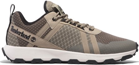 Timberland Mens Windsor Trail Low Lace Up Sneaker Lt Brown Mesh - Timberland