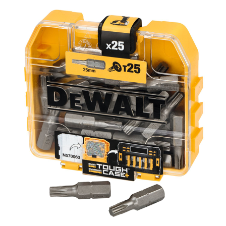 Dewalt DP43-QZ Bitssett T25 x 25 mm, 25-pakning, Maskintilbehør & forbruk