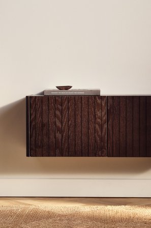 Jotex - Veggskap 80 Cm Brunsvart - PALANZO - Kjøp Skap & Vitrineskap hos Jotex