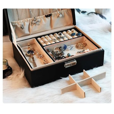 Korurasia Naisille Tytöille Koodilukolla - PU Nahkaa 2 Kerrosta Irrotettava Näyttö Säilytyslaukku Matkalle