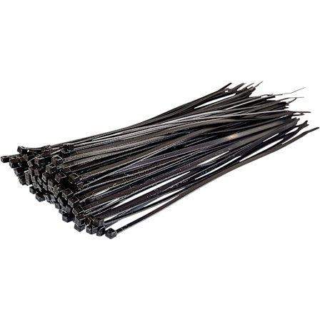 Nylonkabelbindning - 150 mm x 3,6 mm - Svart - Extra stark kabelbindning