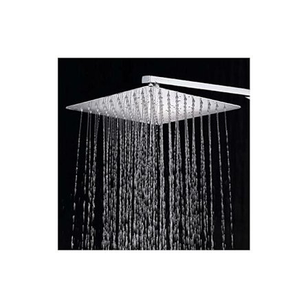 10 tum/25 cm fast duschhuvud, krom 304 rostfritt stål fast diffusor duschhuvud, badrumstillbehör KLB