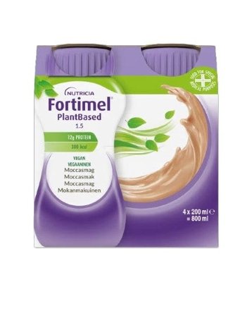 Nutridrink PlantBased næringsdrikk mokka 4x200 ml