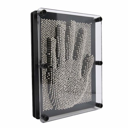 3D Klon Pin Art Leke Håndform Metallbrett Håndavtrykk Nål Leke Gave Hjemmekontor Skrivebordsdekorasjon Ornament(S)