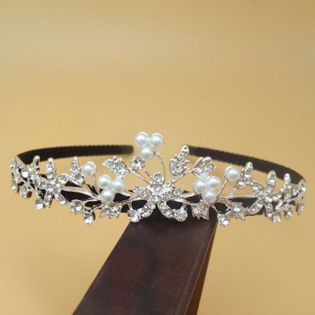 Kristalli hääkruunu hiuskoriste