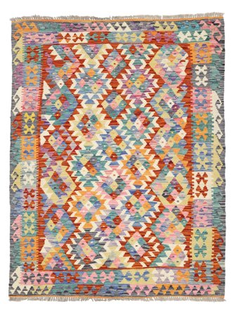 Kelim Afghan Old Style Tæppe Orientalsk Mørkegrå/Brun (Uld, )