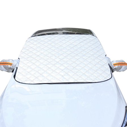 Bil Snedække til Forrude (147x110cm) - Magnetisk Forrudeskærm mod Frost med Sidespejlsbeskyttelse, Un