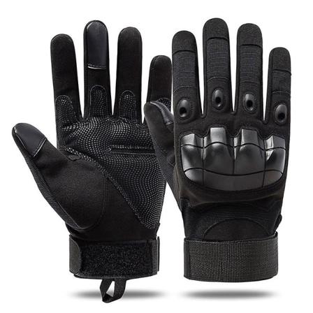 Touch Screen Design Taktiske Militærhansker Sport Beskyttende Fitness Motorsykkel Jakt Full Finger Hansker Moto Tilbehør| | Black L