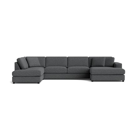 Oasis U-sofa, højrevendt - Puente Grå/Blå - 360x213x79 - Sofa, u-sofa