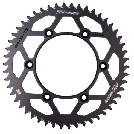 Zadní Rozeta Proworks Aluminium Černá - Husqvarna FE 501S 2020-2025