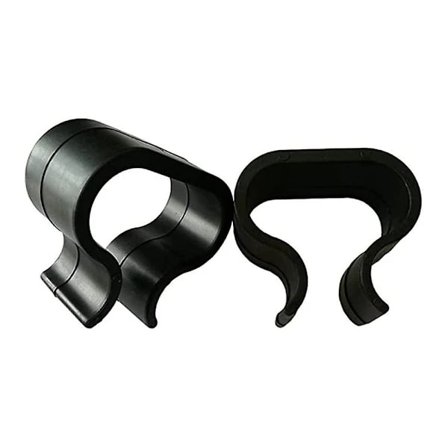 10 stk. Udendørs Møbelklemmer i Rattan Sofa Rattan Stole Koblingsbeslag Udendørs (Sort, Stor Størrelse)