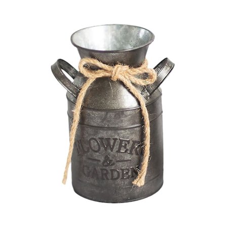 Vintage Retro Nuhjuinen Rauta Maitokannu Puutarha Istutus Kukka Maljakko Ruukku Sisustus 1kpl ruskea