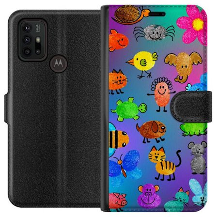 Yhteensopiva Lompakkokotelo Motorola Moto G30 Little Scribble Friends