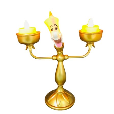 Skønheden og Udyret Lumia Lysestager Lampe Bordlampe Ornament Natlys