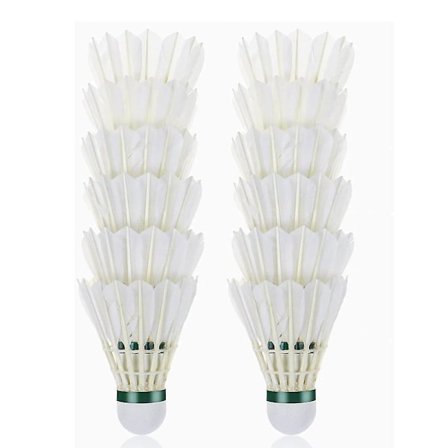 Sulkapallo, 12 pakkausta hanhen sulkapalloa Sulkapallo pallot korkea joustavuus ja kestävyys sisä-, ulko-, urheiluun