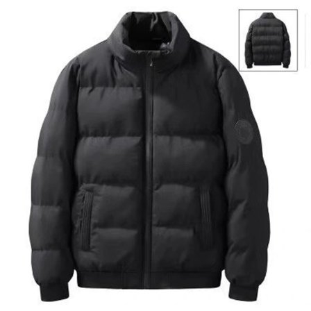 /EA/Vinterjacka Herrjacka Bomullsjacka Varm Vardagsjacka Lättviktsjacka Svart-max
