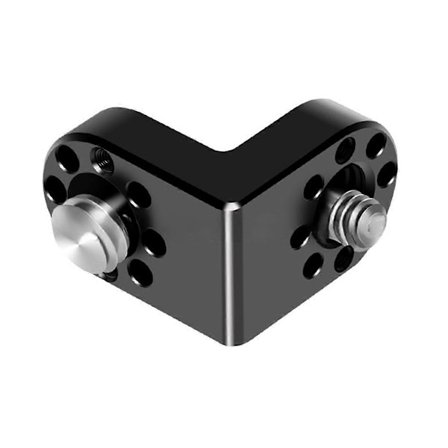 1/4 3/8 Skrueforlenger 90 Graders Vinkel Mount Adapter for Tripod Monitor Video Bildeoverføring DSLR Kamerabur