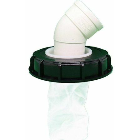 IBC-filter i tvättbar nylon med lock IBC-regnvattentank 1000 liter 163 mm nålfilt