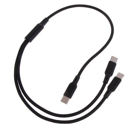 Nopea USB C -latauskaapeli Type-C–Type-C+Type-C-latauskaapeli