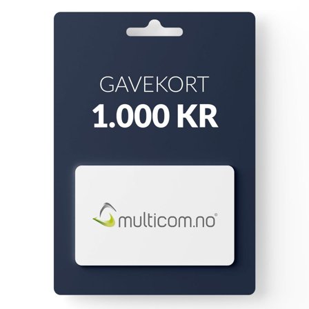 Gavekort pålydende kr 1000,-