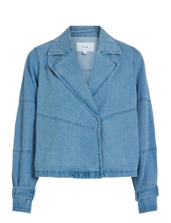 Vivikea Denim Trenchcoat Jacket Blue Vila