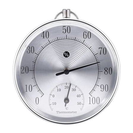 Utomhus Termometer, 10cm Trådlös Väggmonterad Analog Termometer