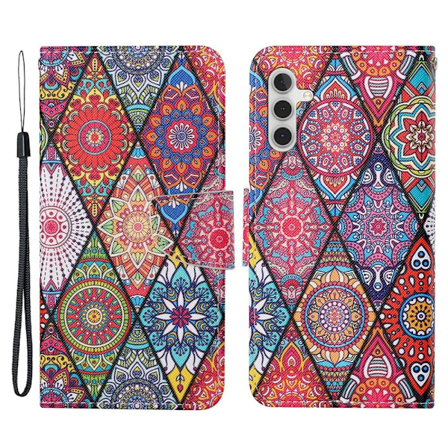 Wonderland Samsung Galaxy A54 Flip Etui - Rhombus / Totem
