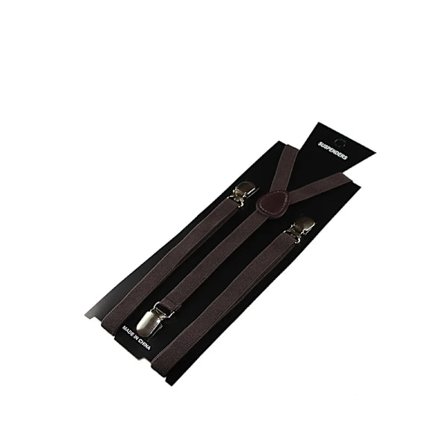 Kampanj Billigt Pris 2,5 cm Bred Elastisk Justerbar Y-formad 3 Metallklämmor Enfärgad Vuxen Hängslen