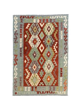 123X187 Tapete Kilim Afegão Old Style Oriental (Lã, ) Carpetvista