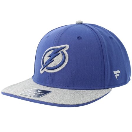 Fanatics - NHL Blauw snapback Cap - Tampa Bay Lightning Loden Flat Brim Blue/Gray Snapback @ Hatstore