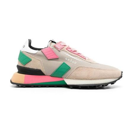 Ghoud, Sneakers Beige, Dames, Maat:37 EU,suede,print