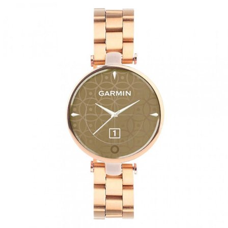 Säädettävä ruusukullan metalliranneke Garmin Lilylle