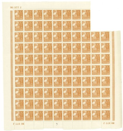 Danmark - AFA 172 postfrisk blok med 96 frimærker