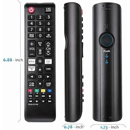 BN59-01315B Fjernbetjening til Samsung LCD TV NETFLIX UE65RU7175 UE75RU7179 [db]