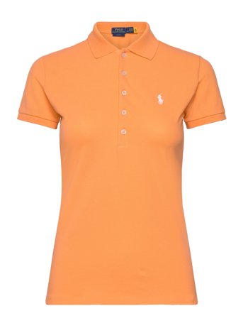 Polo Ralph Lauren Slim Fit Stretch Polo Shirt - Orange - L