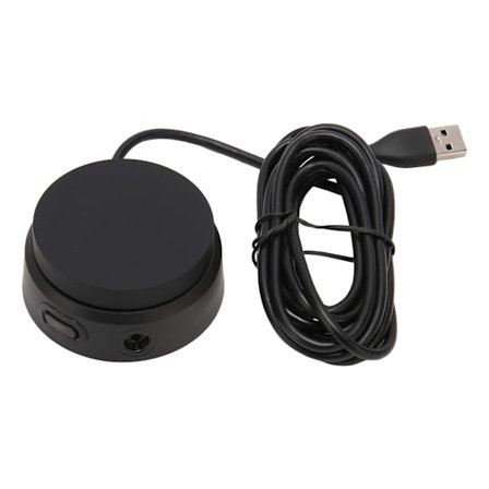 Hörlursförstärkare USB2.0 96KHz 24bit Stödjer 3,5 mm Jack 8,2ft Kabel Externt USB-ljudkort för Headset PC Laptop