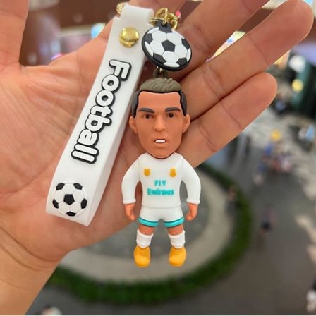 Jalkapalloilija CR7 Cristiano Ronaldo Avaimenperä Sarjakuva Anime Avaimenperä Reppu Ripustus Avaimet Tarvikkeet Lahjat