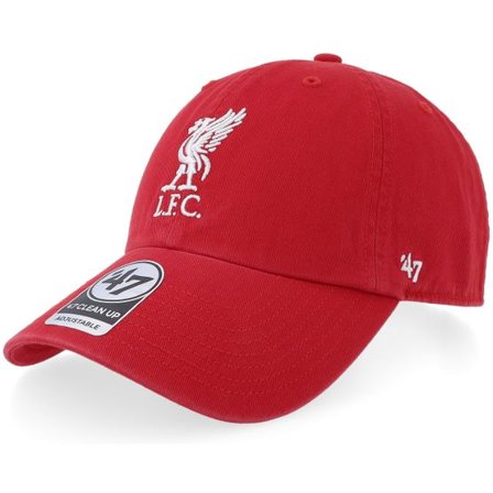 47 Brand - Football Röd adjustable Keps - Liverpool FC Liverbird Clean Up Red Adjustable @ Hatstore