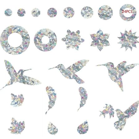 Fågelstickers Fåglar Kollisionsskydd Fönsterklistermärken Glas