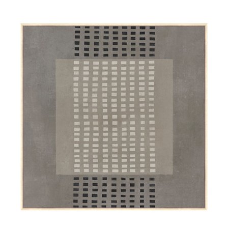 Seinätaide kankaalle, harmaa ja beige, 80x80 cm, puukehys