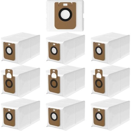 10 stk Støvsugerposer for Dreame D10 Plus/Dreame D10s Plus Robotstøvsuger, Støvsugerpose Tilbehørssett Kompatibel med Dreame D10/D10s Plus