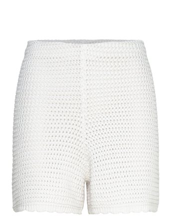 Gina Tricot Knitted Crochet Shorts - White - M