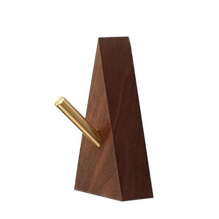 Kleshengere i massivt valnøtt- og bøketre, veggmontert kleskrok